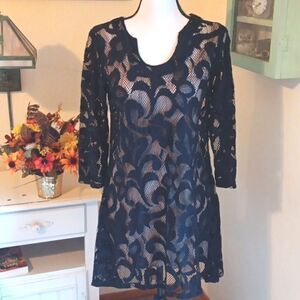 Nic + Zoe Black Lace Dress